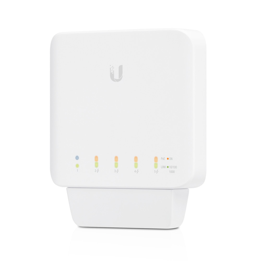Produktbild för Ubiquiti UniFi USW‑FLEX hanterad L2 Gigabit Ethernet (10/100/1000) Strömförsörjning via Ethernet (PoE) stöd Vit