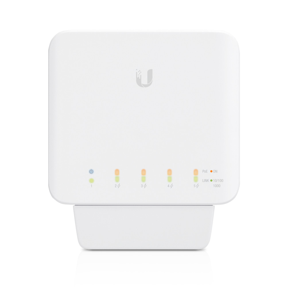 Produktbild för Ubiquiti UniFi USW‑FLEX hanterad L2 Gigabit Ethernet (10/100/1000) Strömförsörjning via Ethernet (PoE) stöd Vit