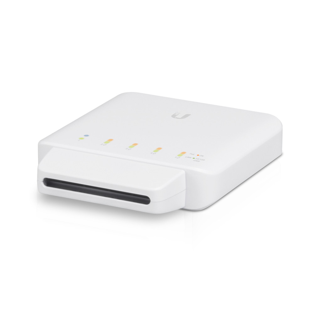 Produktbild för Ubiquiti UniFi USW‑FLEX hanterad L2 Gigabit Ethernet (10/100/1000) Strömförsörjning via Ethernet (PoE) stöd Vit