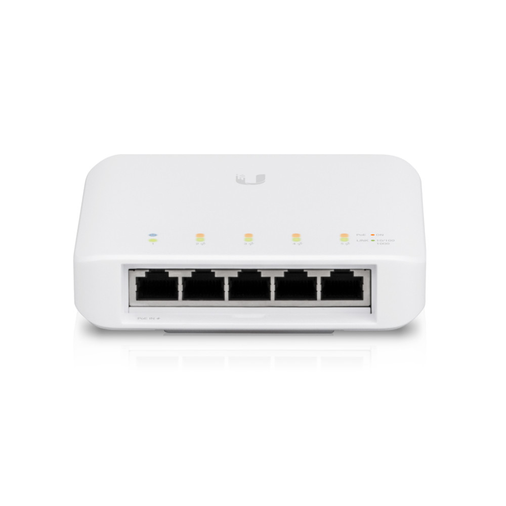 Produktbild för Ubiquiti UniFi USW‑FLEX hanterad L2 Gigabit Ethernet (10/100/1000) Strömförsörjning via Ethernet (PoE) stöd Vit