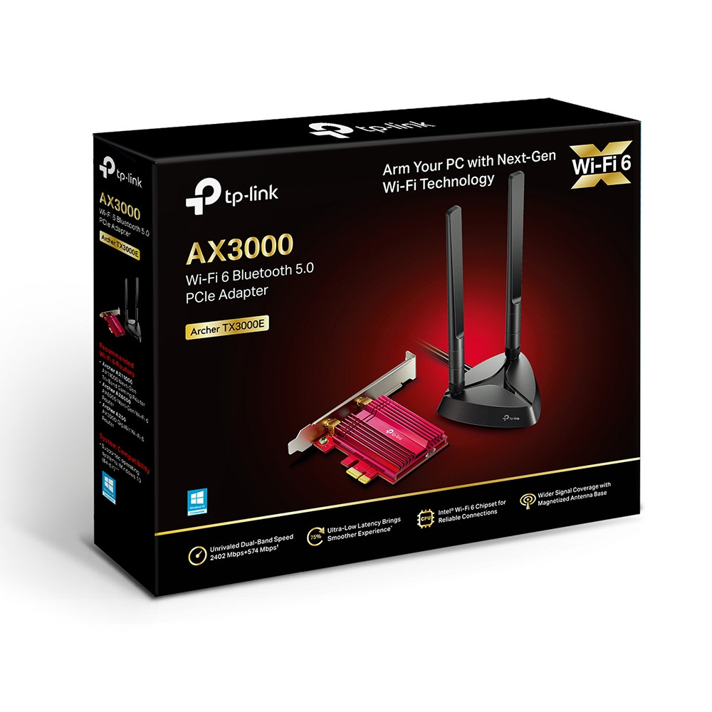 Produktbild för TP-Link Archer TX3000E Intern WLAN / Bluetooth 2402 Mbit/s