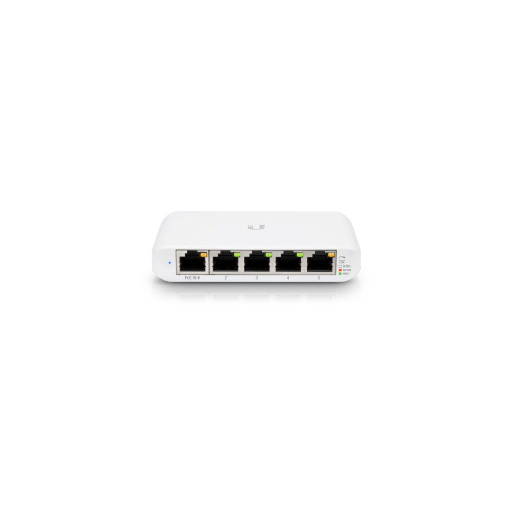 Produktbild för Ubiquiti UniFi USW Flex Mini hanterad Gigabit Ethernet (10/100/1000) Strömförsörjning via Ethernet (PoE) stöd Vit