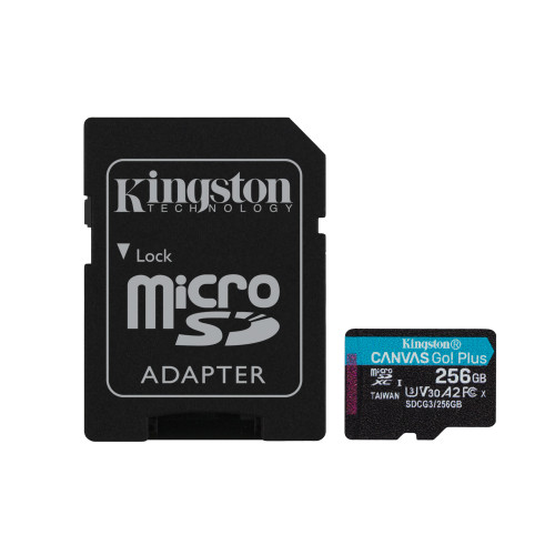 Kingston Technology Kingston Technology Canvas Go! Plus 256 GB SD UHS-I Klass 10