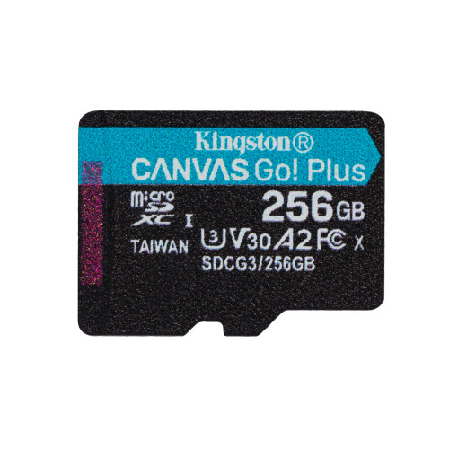 Kingston Technology Kingston Technology Canvas Go! Plus 256 GB MicroSD UHS-I Klass 10