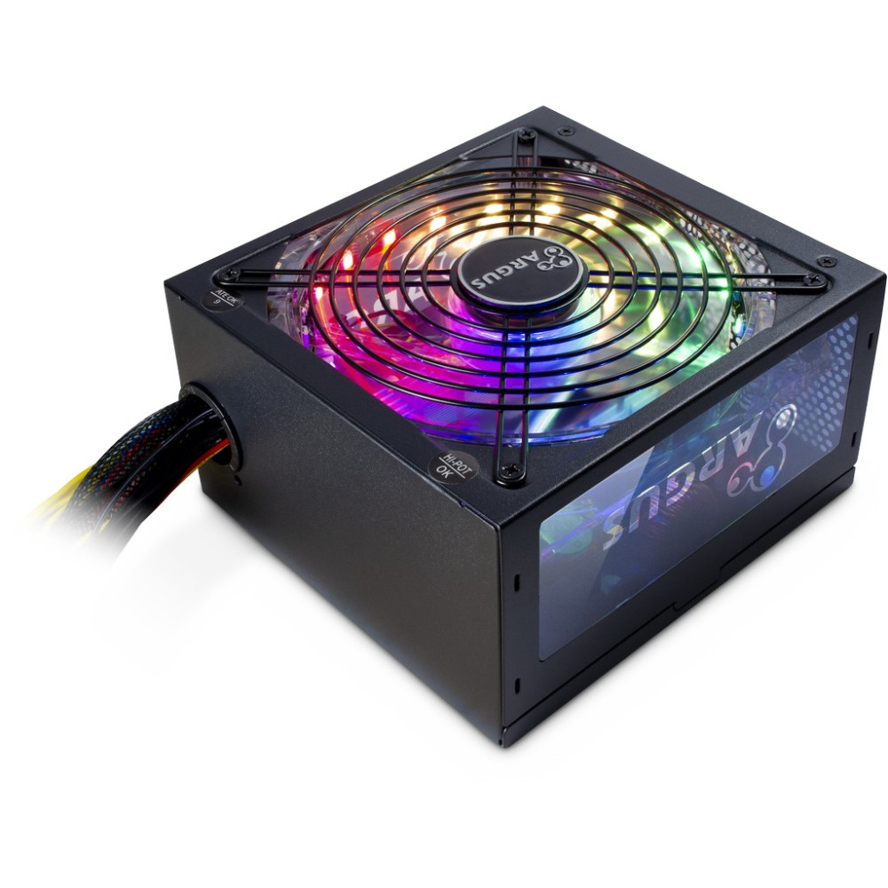 Produktbild för Inter-Tech Argus RGB-600W II strömförsörjningsenheter 20+4 pin ATX ATX Svart