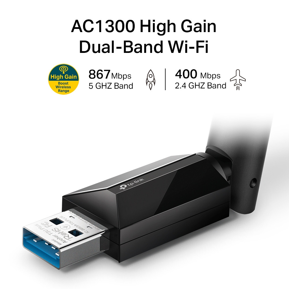 Produktbild för TP-Link Archer T3U Plus WLAN 867 Mbit/s