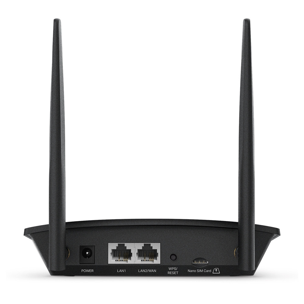 Produktbild för TP-Link TL-MR100 trådlös router Snabb Ethernet Singel-band (2,4 GHz) 4G Svart