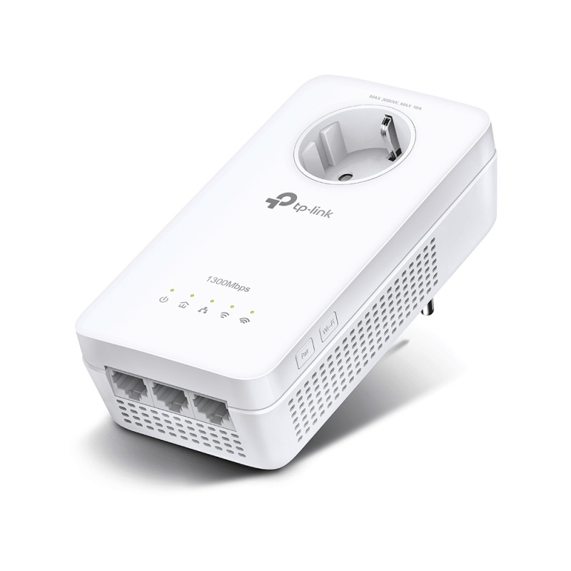 Produktbild för TP-Link TL-WPA8631P PowerLine-nätverksadapter 300 Mbit/s Nätverksansluten (Ethernet) Wi-Fi Vit 1 styck