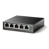 Produktbild för TP-Link TL-SG1005LP nätverksswitchar Ohanterad Gigabit Ethernet (10/100/1000) Strömförsörjning via Ethernet (PoE) stöd Svart