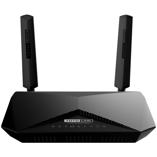 TOTOLINK TOTOLINK LR1200 Router WiFi AC1200 Dual Band trådlös router Snabb Ethernet Dual-band (2,4 GHz / 5 GHz) 4G Svart