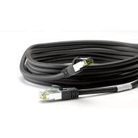 Produktbild för goobay patch-kabel - 15 m - svart