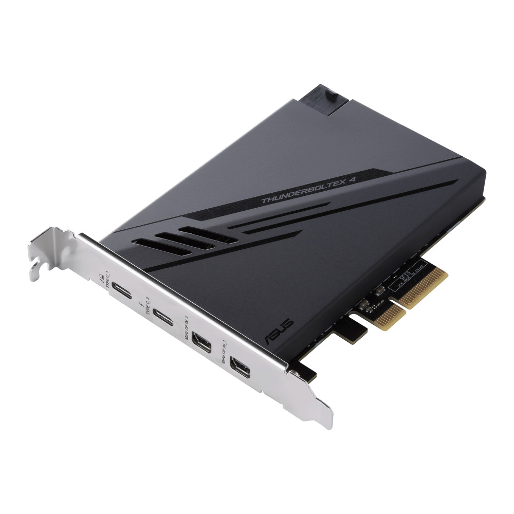 Produktbild för ASUS ThunderboltEX 4 nätverkskort/adapters Intern Mini DisplayPort, PCIe, Thunderbolt, USB 2.0, USB 3.2 Gen 2 (3.1 Gen 2)