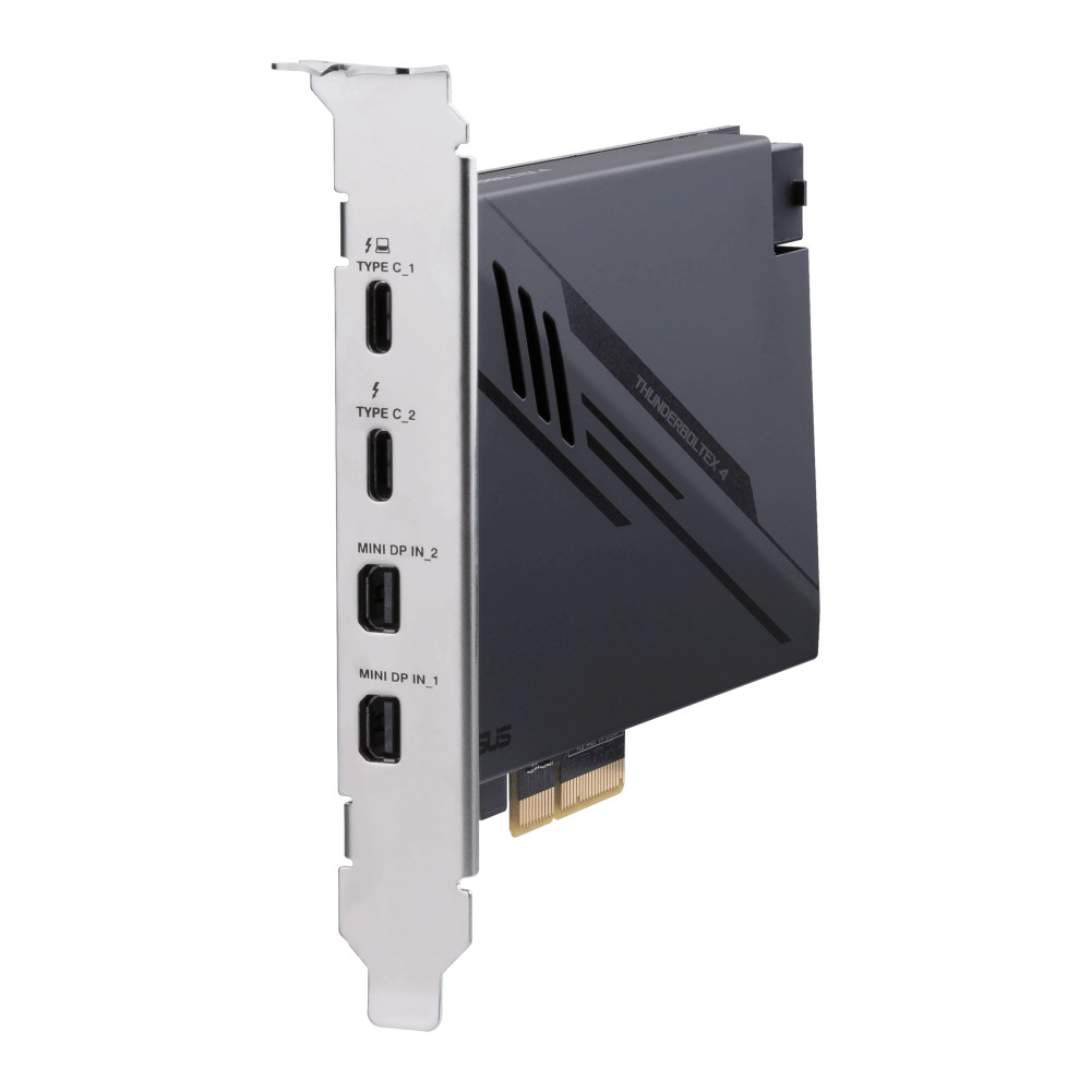 Produktbild för ASUS ThunderboltEX 4 nätverkskort/adapters Intern Mini DisplayPort, PCIe, Thunderbolt, USB 2.0, USB 3.2 Gen 2 (3.1 Gen 2)