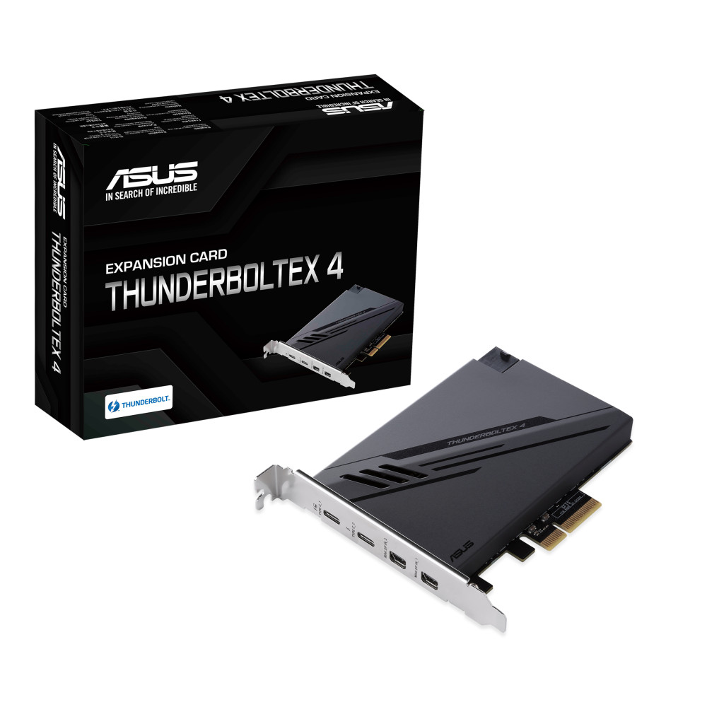 Produktbild för ASUS ThunderboltEX 4 nätverkskort/adapters Intern Mini DisplayPort, PCIe, Thunderbolt, USB 2.0, USB 3.2 Gen 2 (3.1 Gen 2)