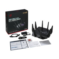 Produktbild för ASUS GT-AXE11000 trådlös router Gigabit Ethernet Triband (2,4 GHz/5 GHz/6 GHz) Svart