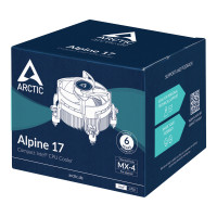 Miniatyr av produktbild för ARCTIC Alpine 17 Processor Luftkylare 9,2 cm Svart, Silver 1 styck