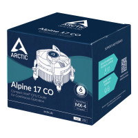 Produktbild för ARCTIC Alpine 17 CO Processor Luftkylare 9,2 cm Svart, Silver 1 styck