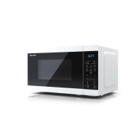 Produktbild för Sharp YC-MS02E-W mikrovågsugn Bänkdiskmaskin Enbart mikrovågsugn 20 l 800 W Svart, Vit