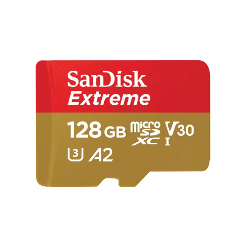 SANDISK SanDisk Extreme 128 GB MicroSDXC UHS-I Klass 10