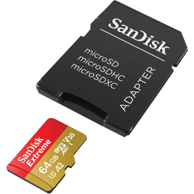 Produktbild för SanDisk Extreme 64 GB MicroSDXC UHS-I Klass 10