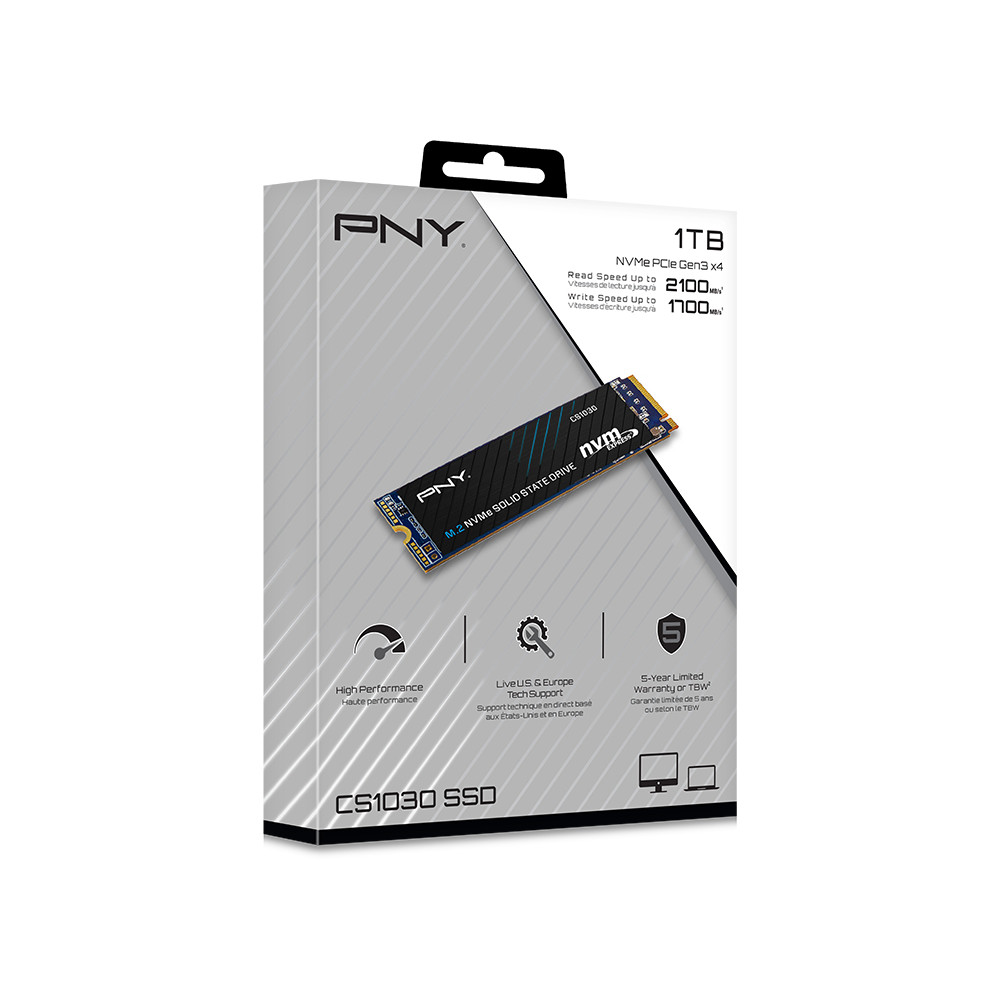 Produktbild för PNY CS1030 M.2 1 TB PCI Express 3.0 3D NAND NVMe