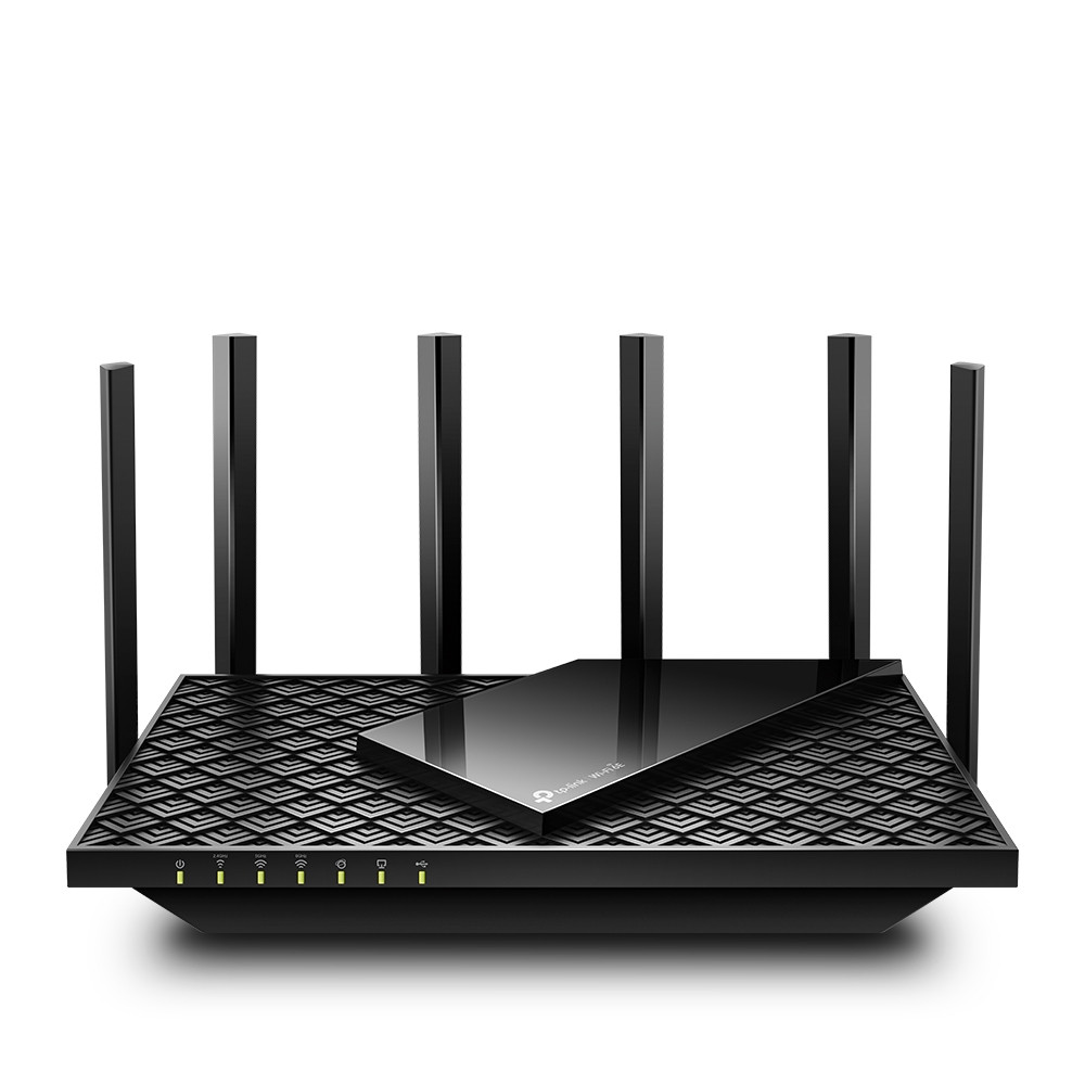 Produktbild för TP-Link Archer AXE75 trådlös router Gigabit Ethernet Triband (2,4 GHz/5 GHz/6 GHz) Svart