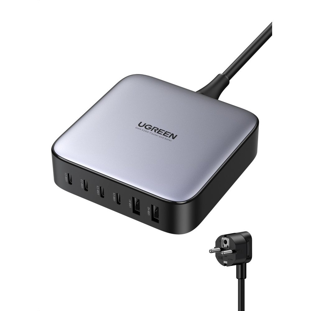 Produktbild för Ugreen Nexode Universal Svart, Grå AC Snabb laddning inomhus