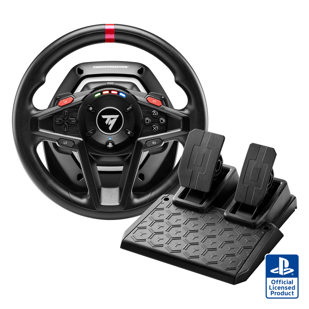 Produktbild för Thrustmaster T128 Svart USB Ratt + Pedaler Analog PC, PlayStation 4, PlayStation 5