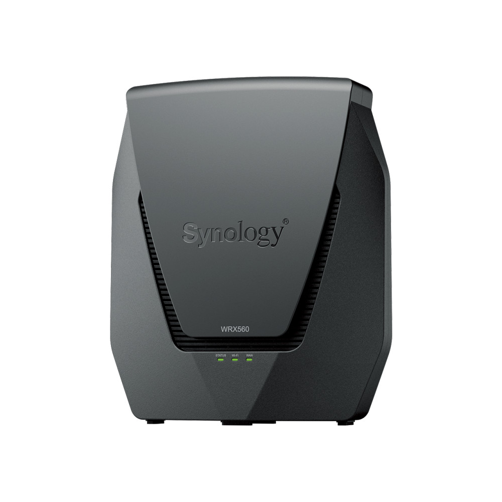 Produktbild för Synology WRX560 trådlös router Gigabit Ethernet Dual-band (2,4 GHz / 5 GHz) Svart