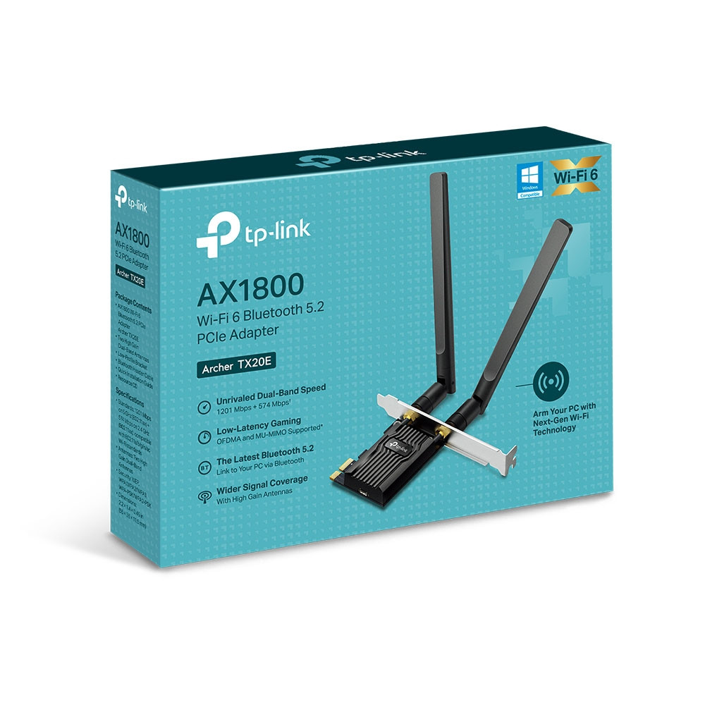 Produktbild för TP-Link Archer TX20E Intern WLAN / Bluetooth 1800 Mbit/s