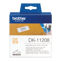 Produktbild för Brother DK-11208 etikett-tejp Svart på vitt