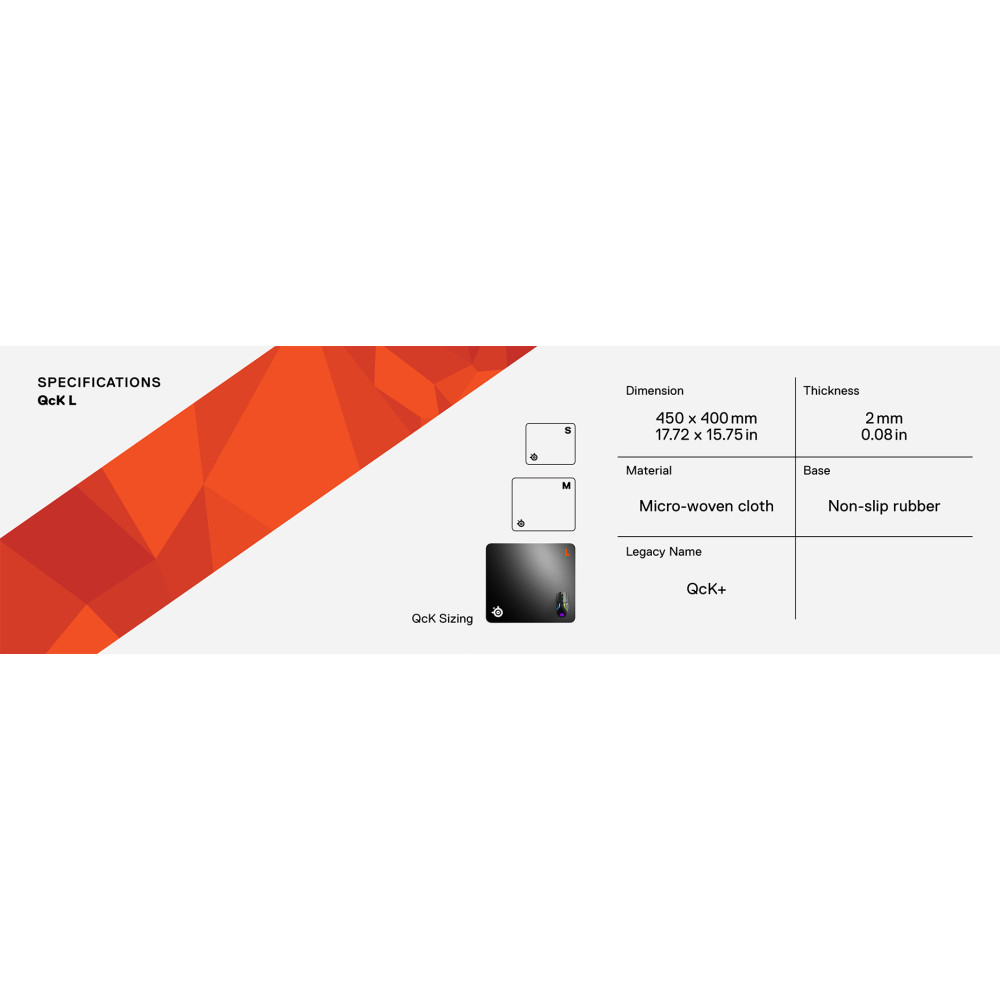 Produktbild för Steelseries STEEL-63003 Spelmusmatta Svart