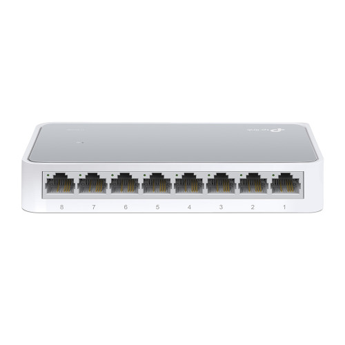 TP-LINK Technologies TP-Link TL-SF1008D nätverksswitchar Ohanterad Fast Ethernet (10/100) Vit