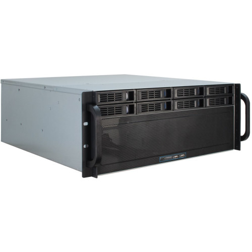 Inter-Tech Elektronik Handels Inter-Tech 4U-4408 Ställning Svart, Silver