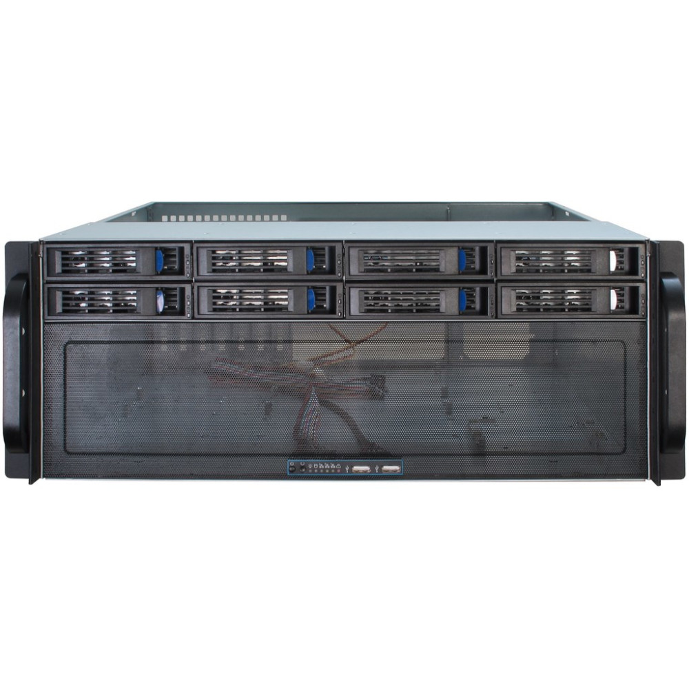 Produktbild för Inter-Tech 4U-4408 Ställning Svart, Silver