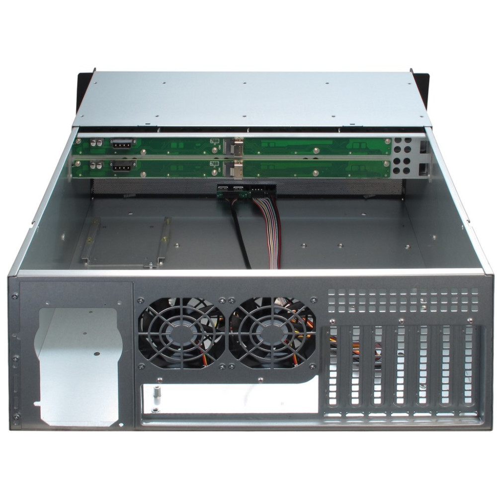 Produktbild för Inter-Tech 4U-4408 Ställning Svart, Silver