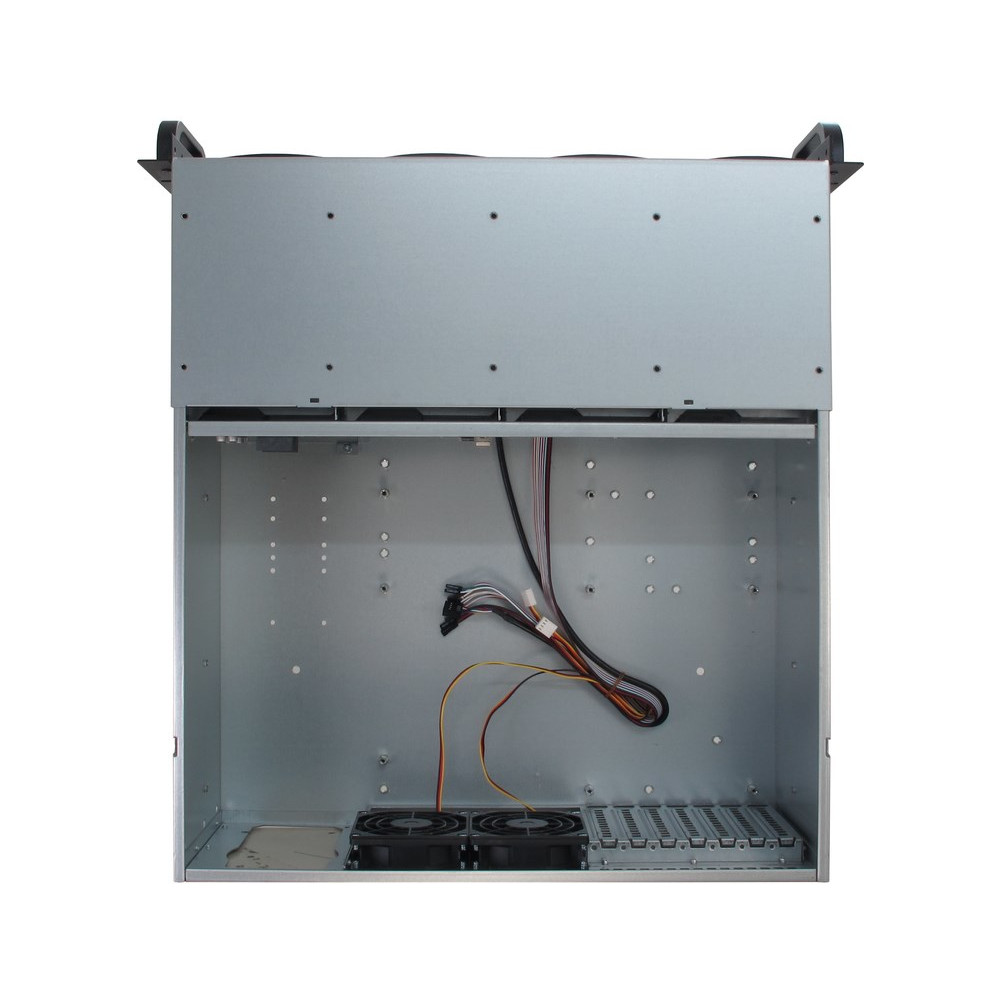 Produktbild för Inter-Tech 4U-4408 Ställning Svart, Silver