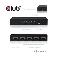 Produktbild för CLUB3D HDMI 2.0 UHD Splitter 4 Ports