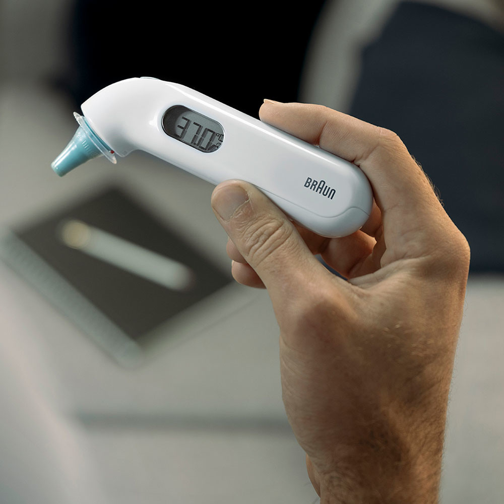 Produktbild för Braun ThermoScan 3 Kontakt Vit Öra