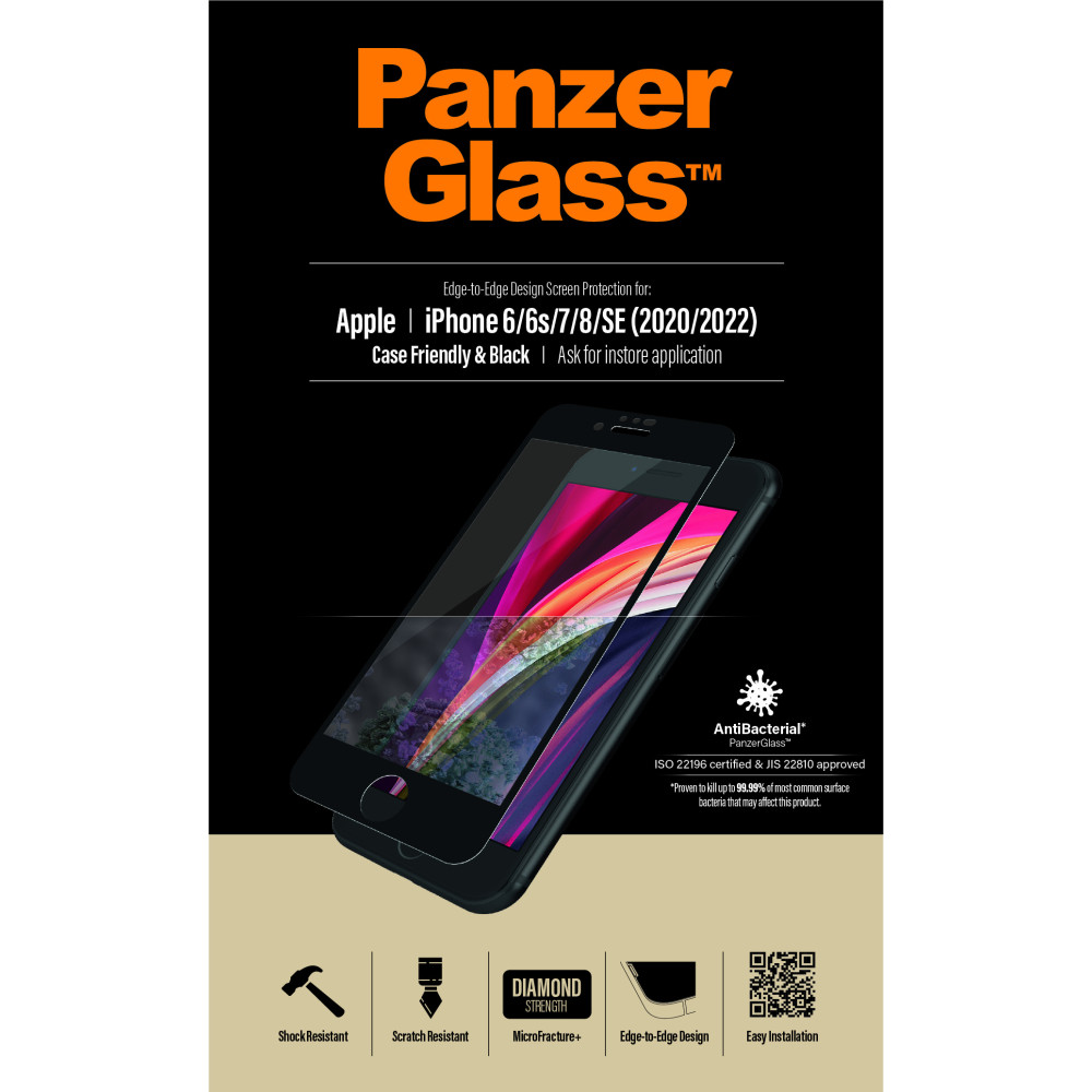 Produktbild för PanzerGlass 2679 skärm- och baksidesskydd till mobiltelefon Genomskinligt skärmskydd Apple 1 styck