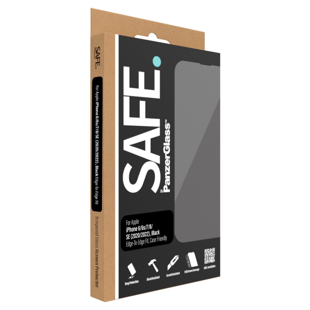 Produktbild för PanzerGlass SAFE95007 skärm- och baksidesskydd till mobiltelefon Genomskinligt skärmskydd Apple 1 styck