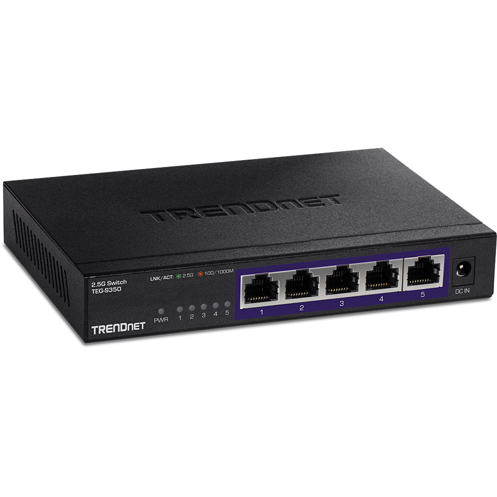 Produktbild för Trendnet TEG-S350 nätverksswitchar Ohanterad Gigabit Ethernet (10/100/1000) Svart