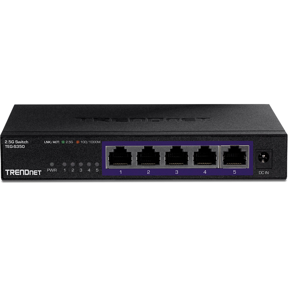 Produktbild för Trendnet TEG-S350 nätverksswitchar Ohanterad Gigabit Ethernet (10/100/1000) Svart