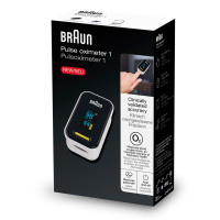 Produktbild för Braun YK-81CEU pulsoximetrar Svart, Rostfritt stål