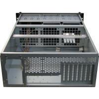 Produktbild för Inter-Tech IPC 4U-4129L Ställning Metallisk, Silver