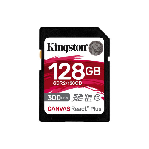 Kingston Technology Kingston Technology Canvas React Plus 128 GB SD UHS-II Klass 10