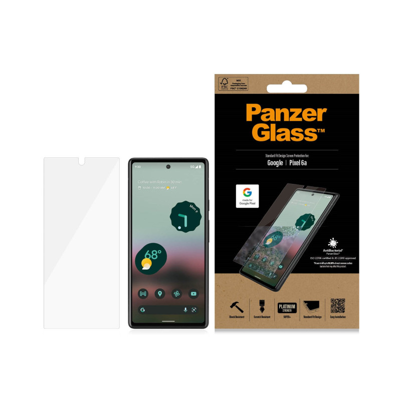 Produktbild för PanzerGlass 4770 skärm- och baksidesskydd till mobiltelefon Genomskinligt skärmskydd Google 1 styck