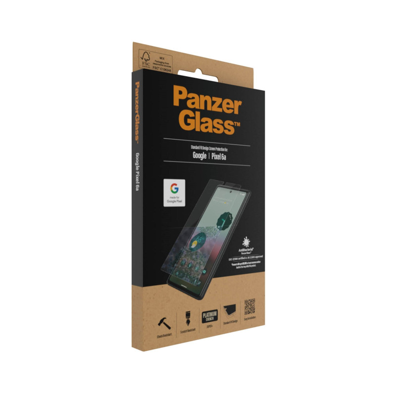Produktbild för PanzerGlass 4770 skärm- och baksidesskydd till mobiltelefon Genomskinligt skärmskydd Google 1 styck