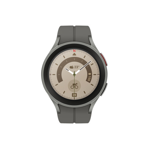 SAMSUNG Samsung Galaxy Watch5 Pro 3,56 cm (1.4") OLED 45 mm Digital 450 x 450 pixlar Pekskärm Titan Wi-Fi GPS