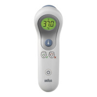Miniatyr av produktbild för Braun BNT300WE digitala febertermometrar Beröringsfri termometer Vit Panna Knappar